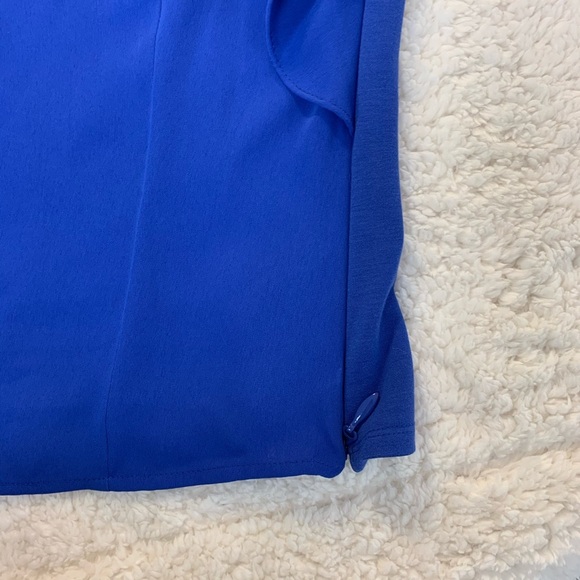 🌟BEBE FAUX LEATHER SHOULDER RUFFLE TOP🌟 - Picture 3 of 7